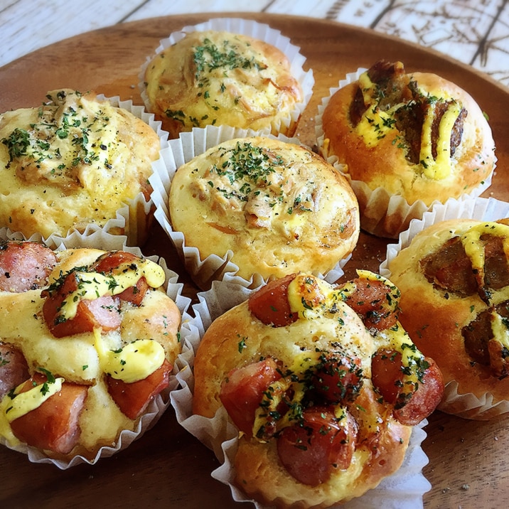 簡単 ホットケーキミックスでおかずパン レシピ 作り方 By 食育大好き母ちゃん 楽天レシピ